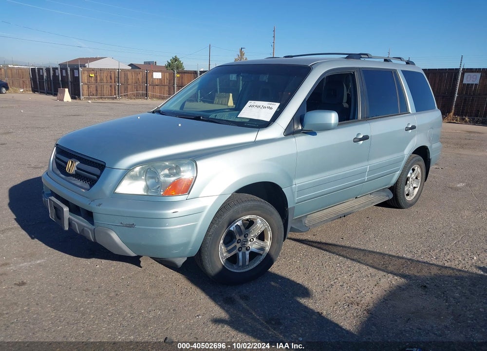 2003 HONDA PILOT EX-L VIN: 2HKYF185X3H551227