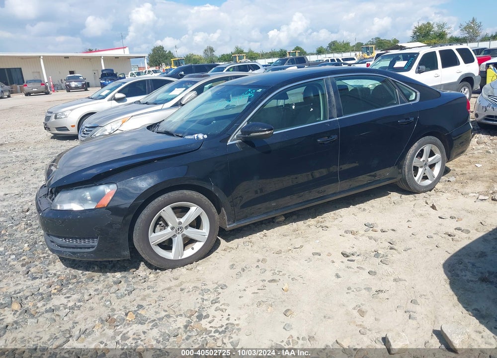 2012 VOLKSWAGEN PASSAT 2.5L SE VIN: 1VWBP7A3XCC052290