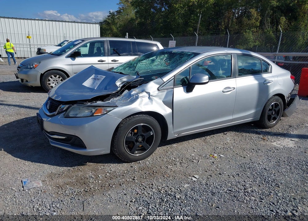 2013 HONDA CIVIC LX VIN: 2HGFB2F57DH572091