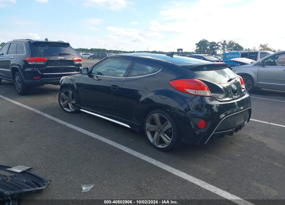 2013 HYUNDAI VELOSTER TURBO W/BLACK VIN: KMHTC6AE0DU128749