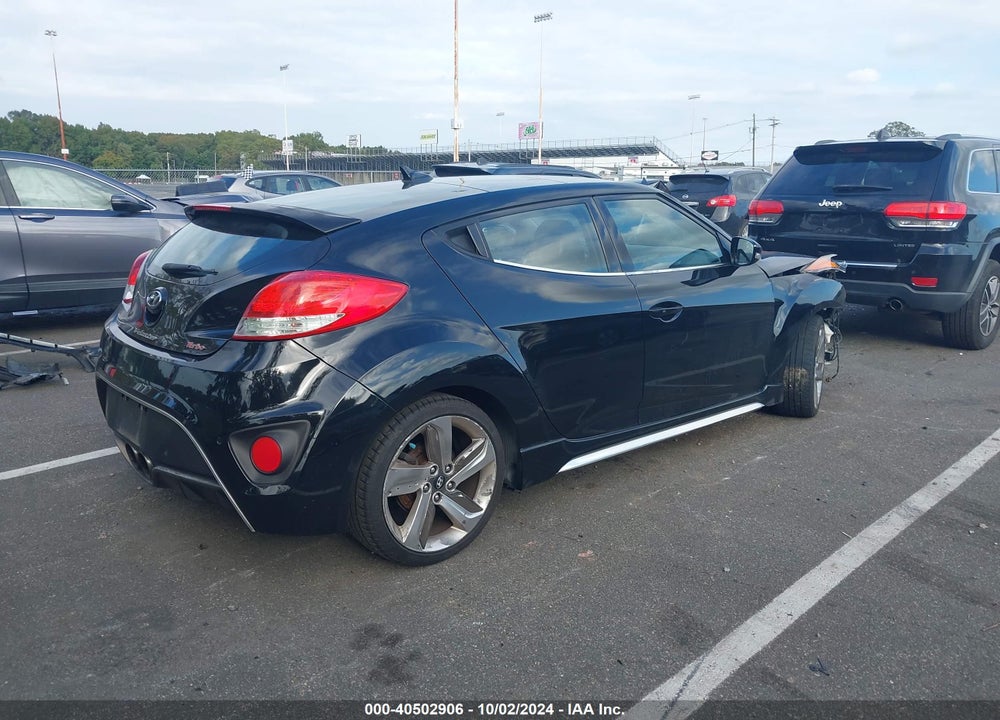 2013 HYUNDAI VELOSTER TURBO W/BLACK VIN: KMHTC6AE0DU128749