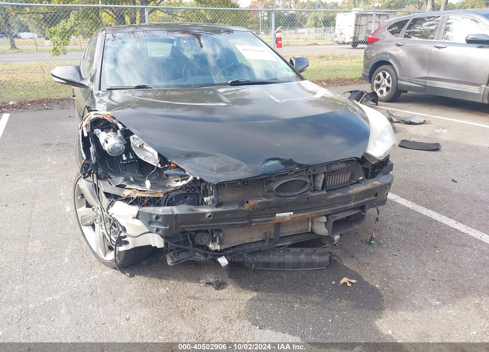 2013 HYUNDAI VELOSTER TURBO W/BLACK VIN: KMHTC6AE0DU128749