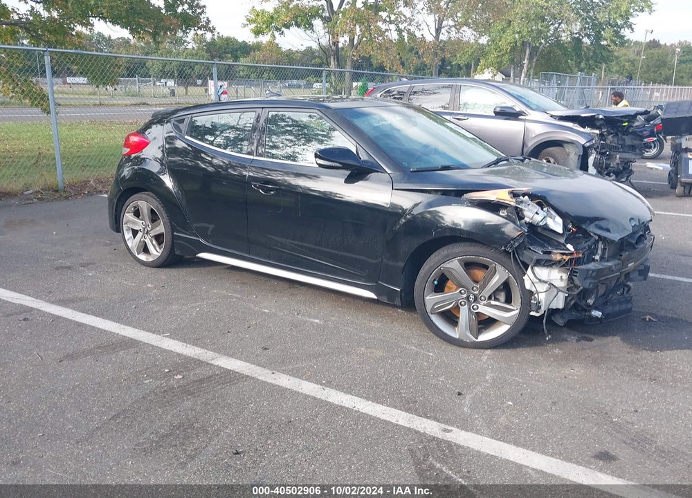 2013 HYUNDAI VELOSTER TURBO W/BLACK VIN: KMHTC6AE0DU128749
