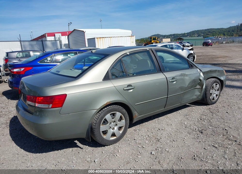 2008 HYUNDAI SONATA GLS VIN: 5NPET46C48H316439