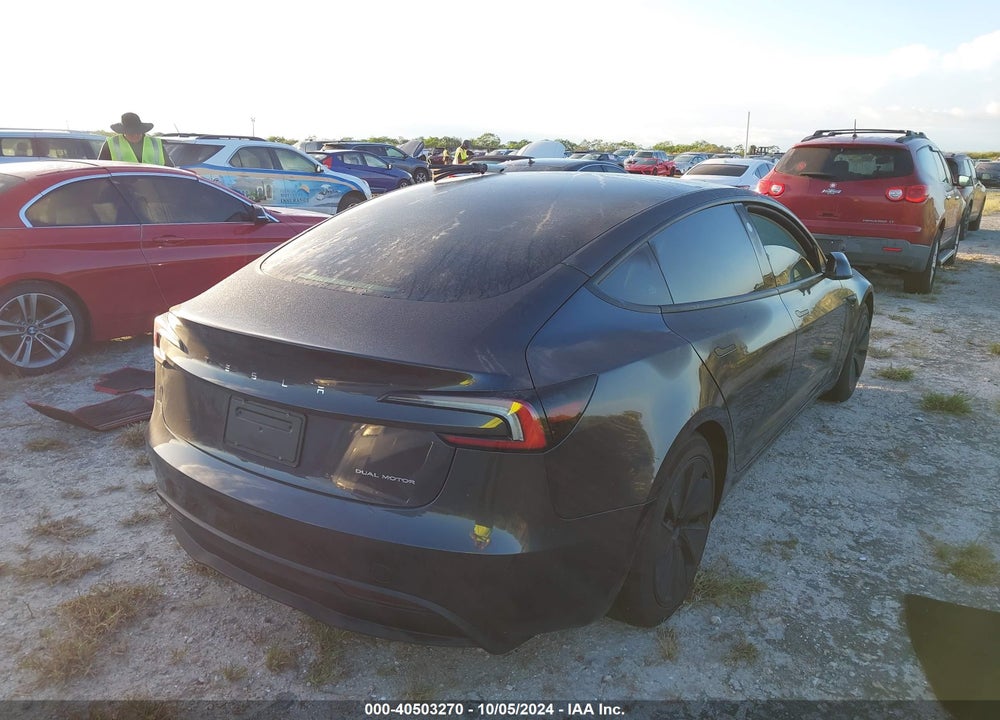 2024 TESLA MODEL 3 LONG RANGE DUAL MOTOR ALL-WHEEL DRIVE VIN: 5YJ3E1EB9RF755581