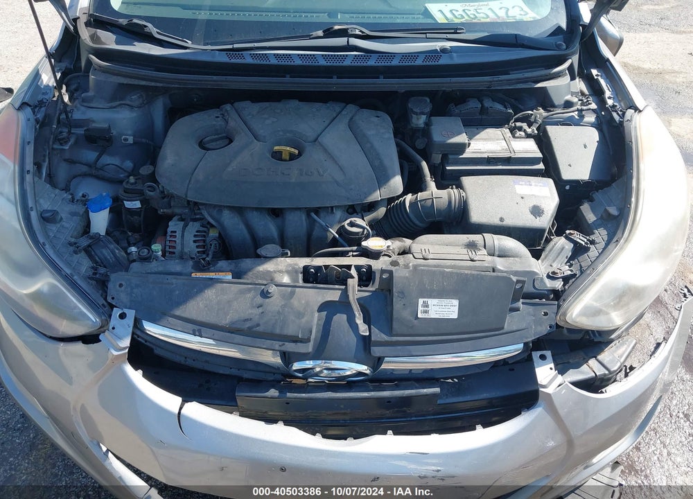 2012 HYUNDAI ELANTRA GLS (ULSAN PLANT) VIN: KMHDH4AE8CU186391