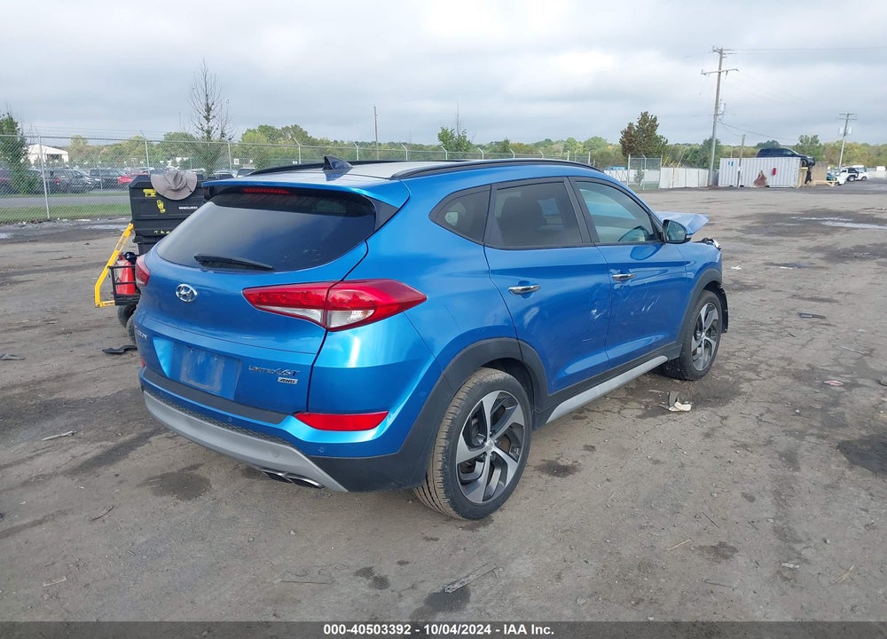 2017 HYUNDAI TUCSON LIMITED VIN: KM8J3CA25HU372561
