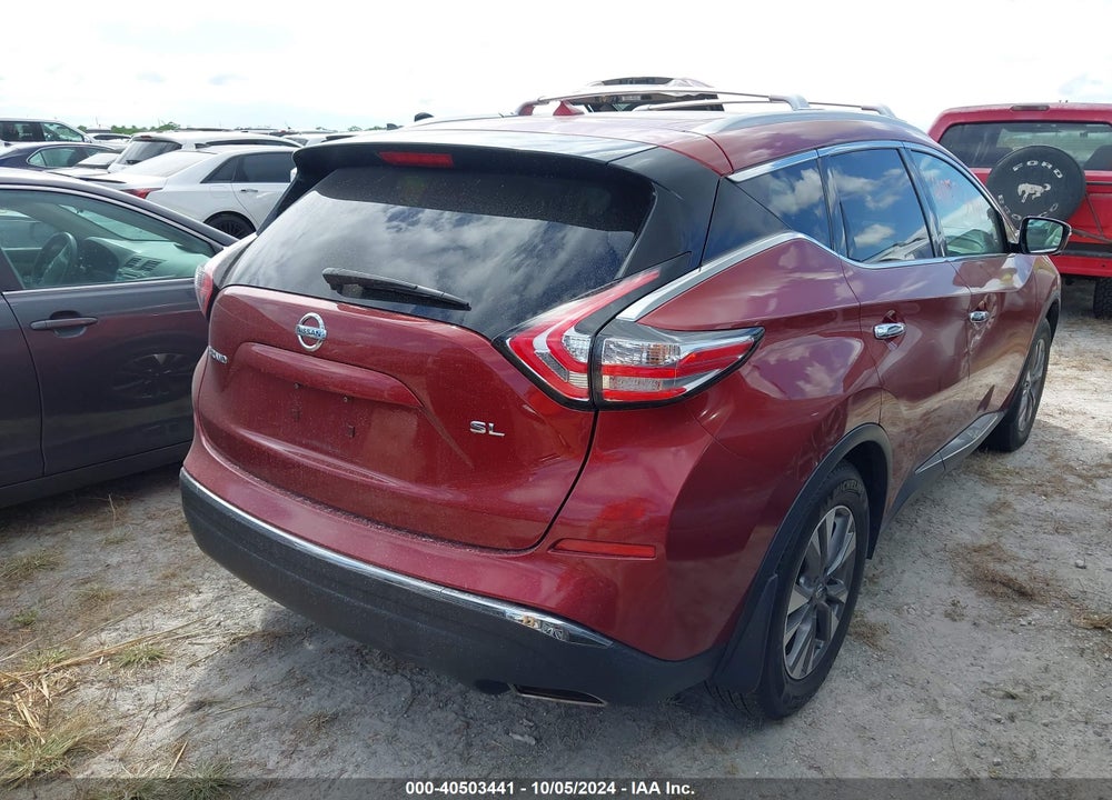 2015 NISSAN MURANO SL VIN: 5N1AZ2MG3FN280209