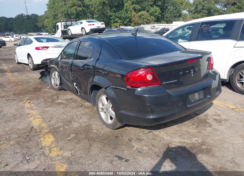 2011 DODGE AVENGER MAINSTREET VIN: 1B3BD1FB2BN501829