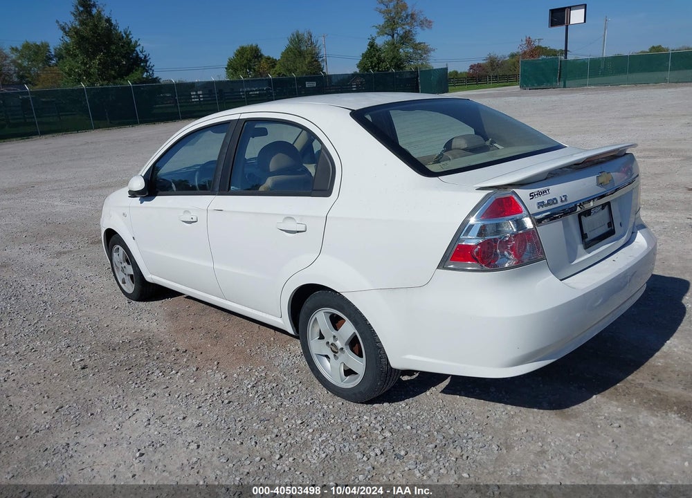 2007 CHEVROLET AVEO LT VIN: KL1TG56607B156983