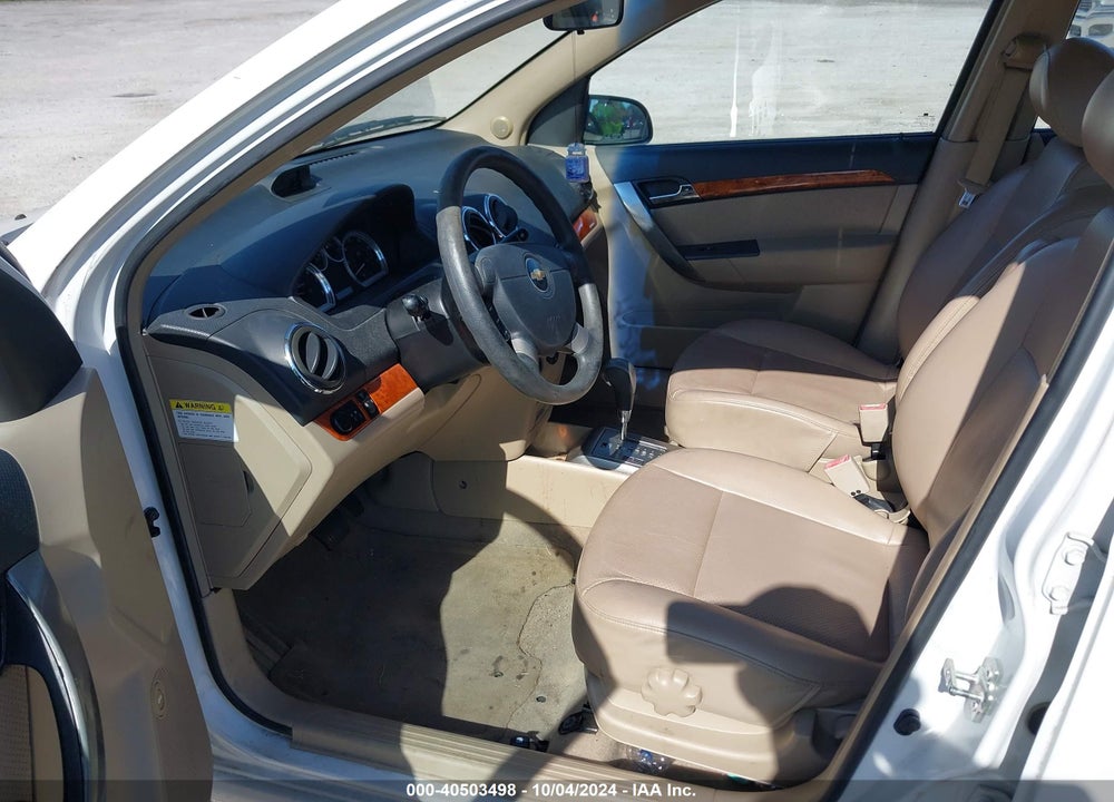 2007 CHEVROLET AVEO LT VIN: KL1TG56607B156983