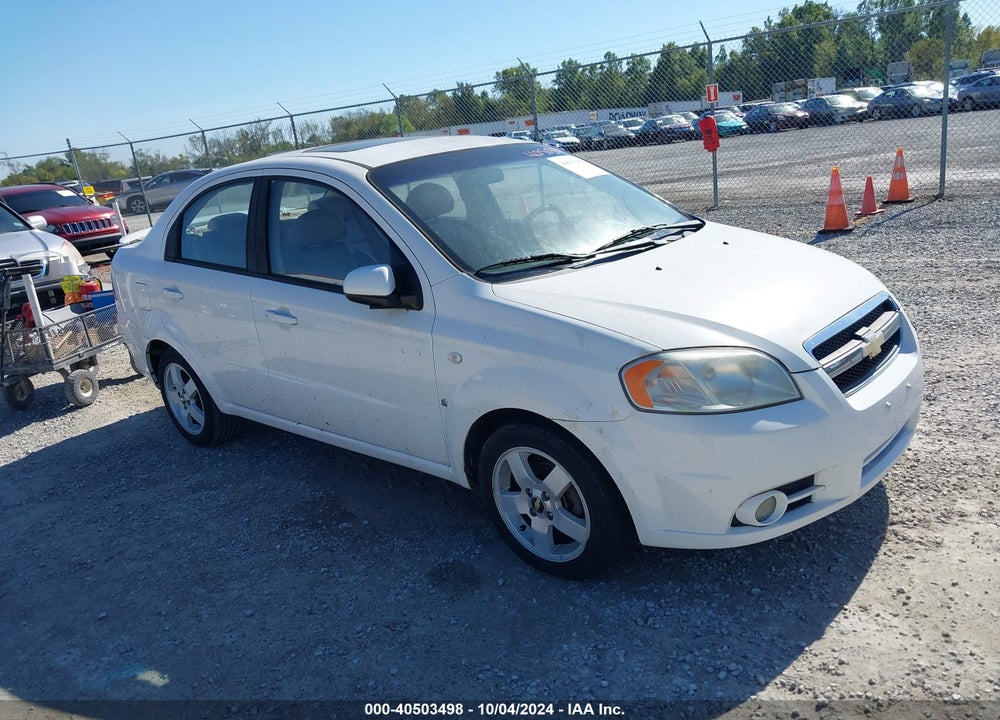 2007 CHEVROLET AVEO LT VIN: KL1TG56607B156983