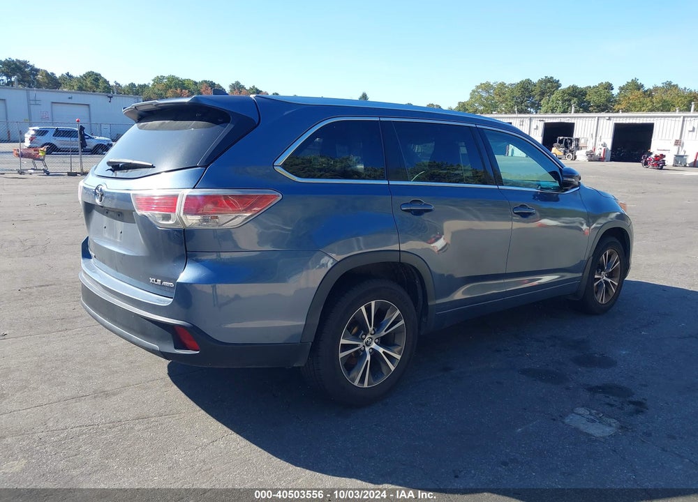 2016 TOYOTA HIGHLANDER XLE V6 VIN: 5TDJKRFH3GS248346