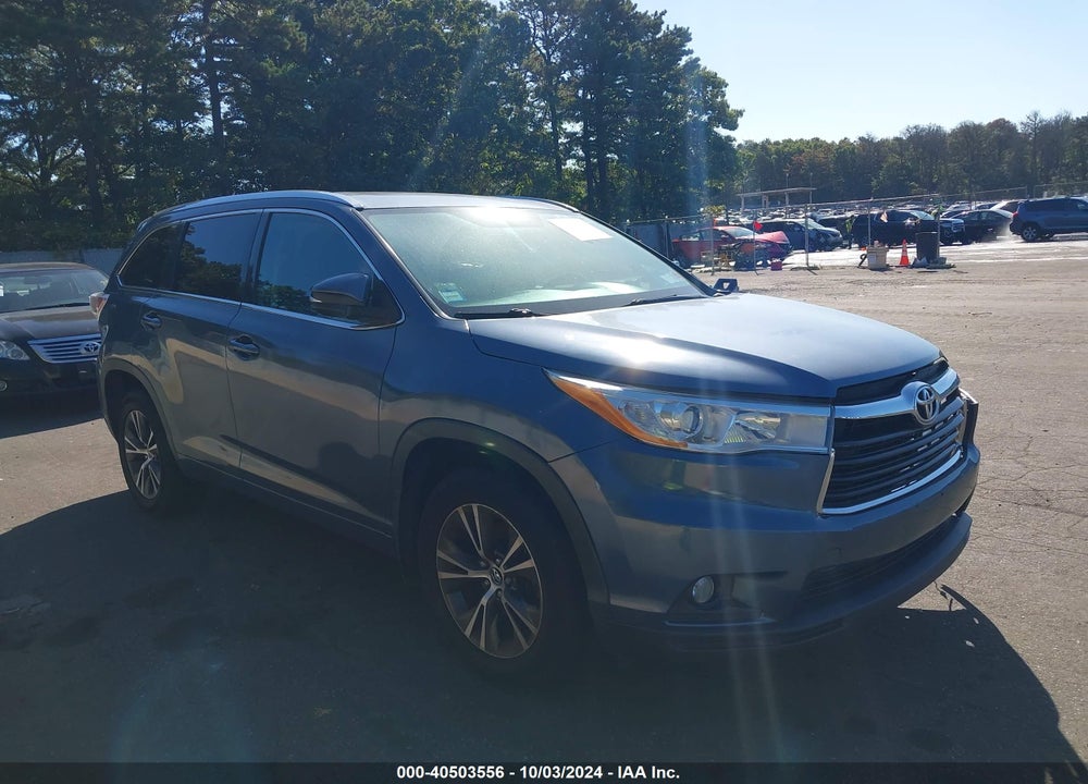 2016 TOYOTA HIGHLANDER XLE V6 VIN: 5TDJKRFH3GS248346