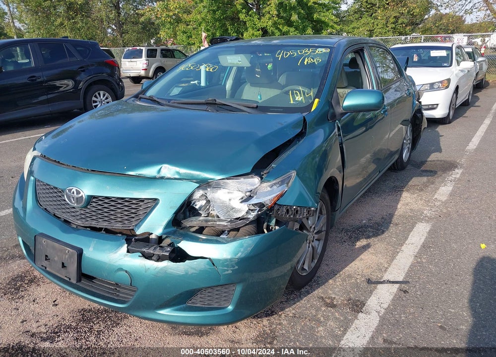 2010 TOYOTA COROLLA LE VIN: 2T1BU4EE6AC345887