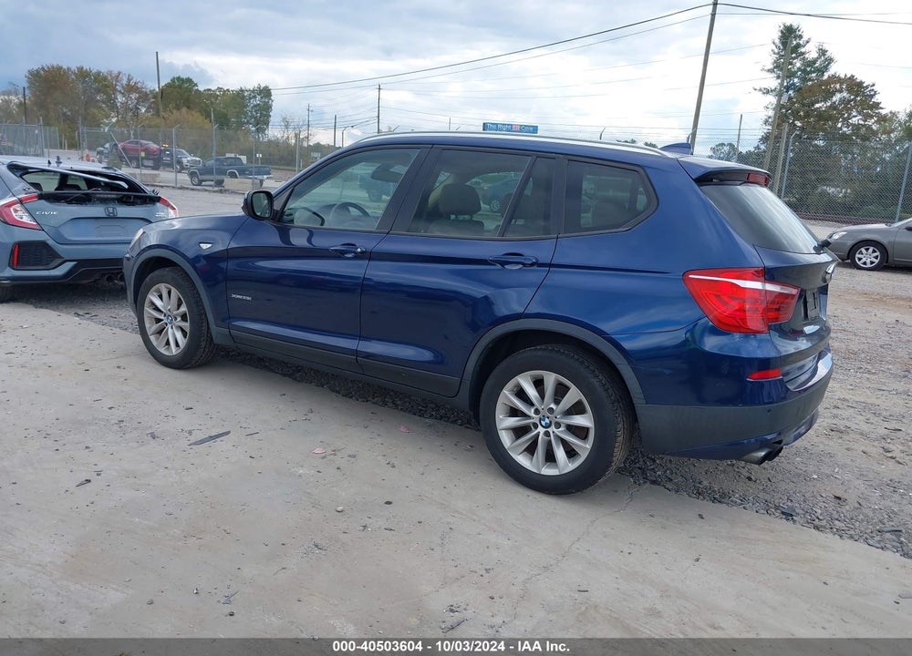 2013 BMW X3 XDRIVE28I VIN: 5UXWX9C50D0A28518