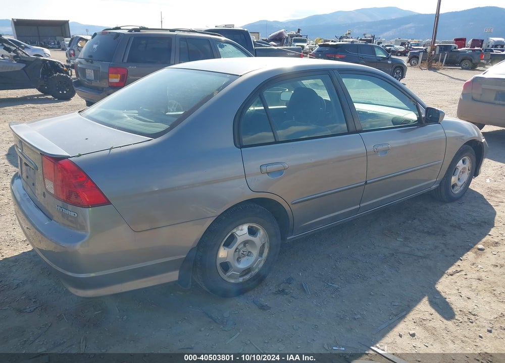 2004 HONDA CIVIC HYBRID VIN: JHMES96674S006841