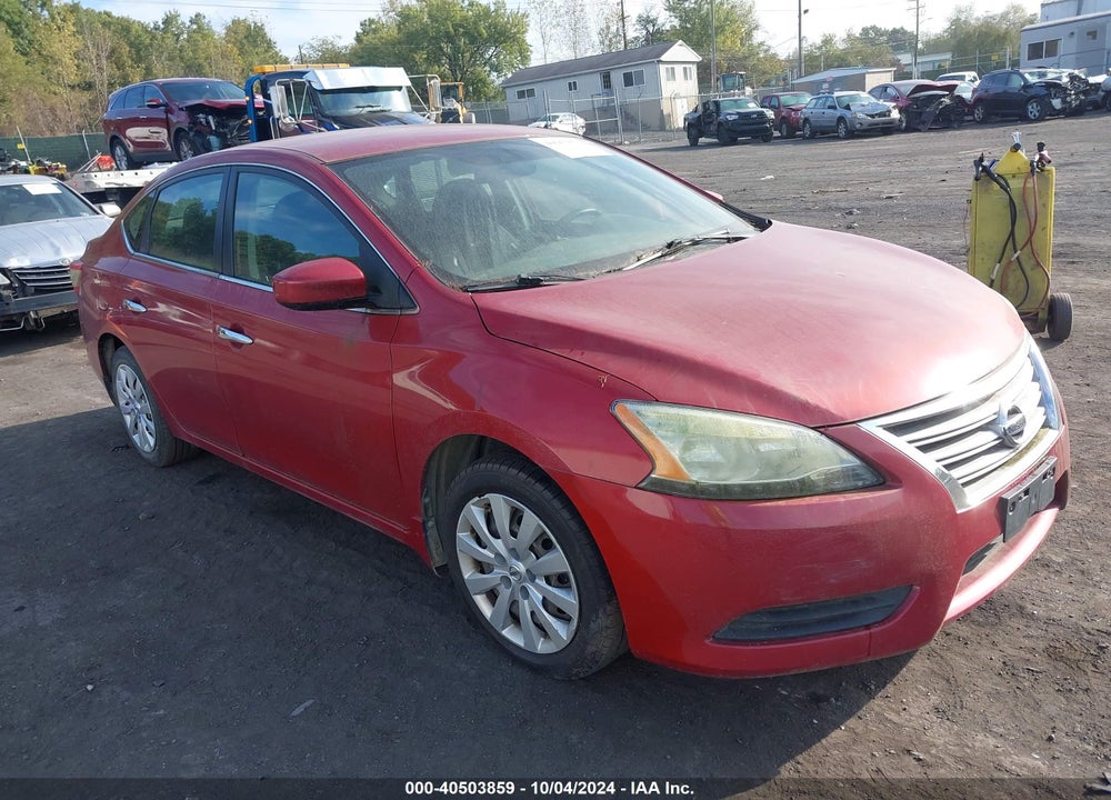 2013 NISSAN SENTRA SV VIN: 3N1AB7AP3DL787136