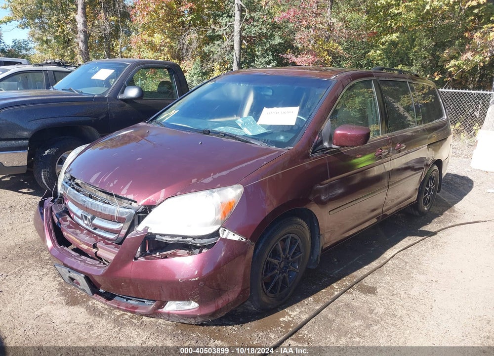 2007 HONDA ODYSSEY TOURING VIN: 5FNRL38807B101948