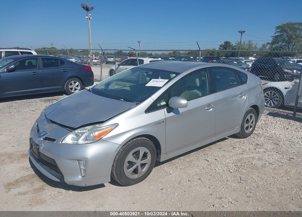 2013 TOYOTA PRIUS TWO VIN: JTDKN3DU6D5651554