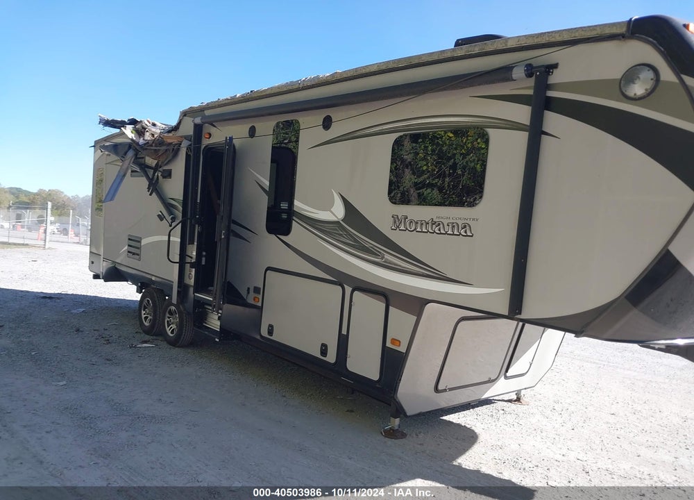 2015 KEYSTONE MONTANA 5TH WHEEL VIN: 4YDF30522FA740094