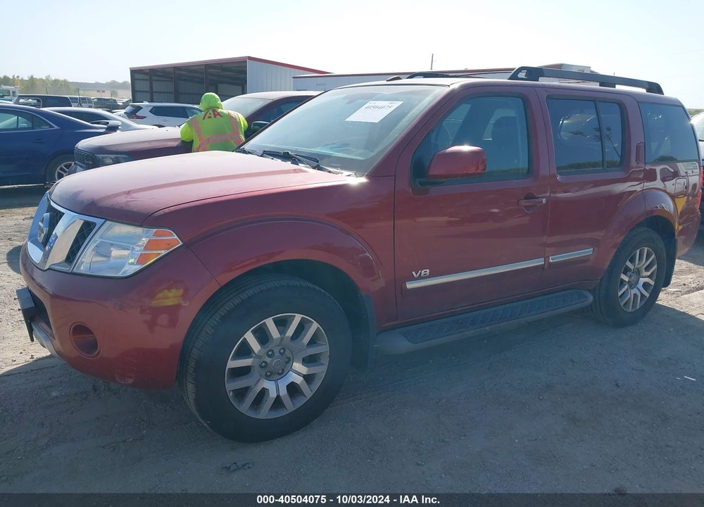 2008 NISSAN PATHFINDER LE V8 VIN: 5N1BR18B88C616965