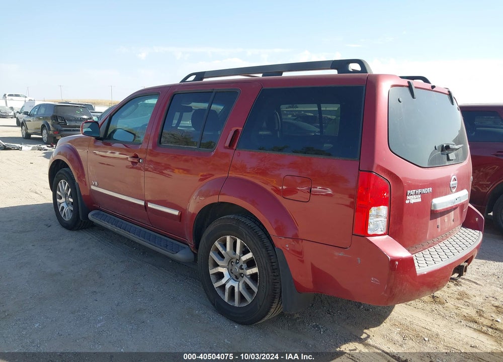 2008 NISSAN PATHFINDER LE V8 VIN: 5N1BR18B88C616965
