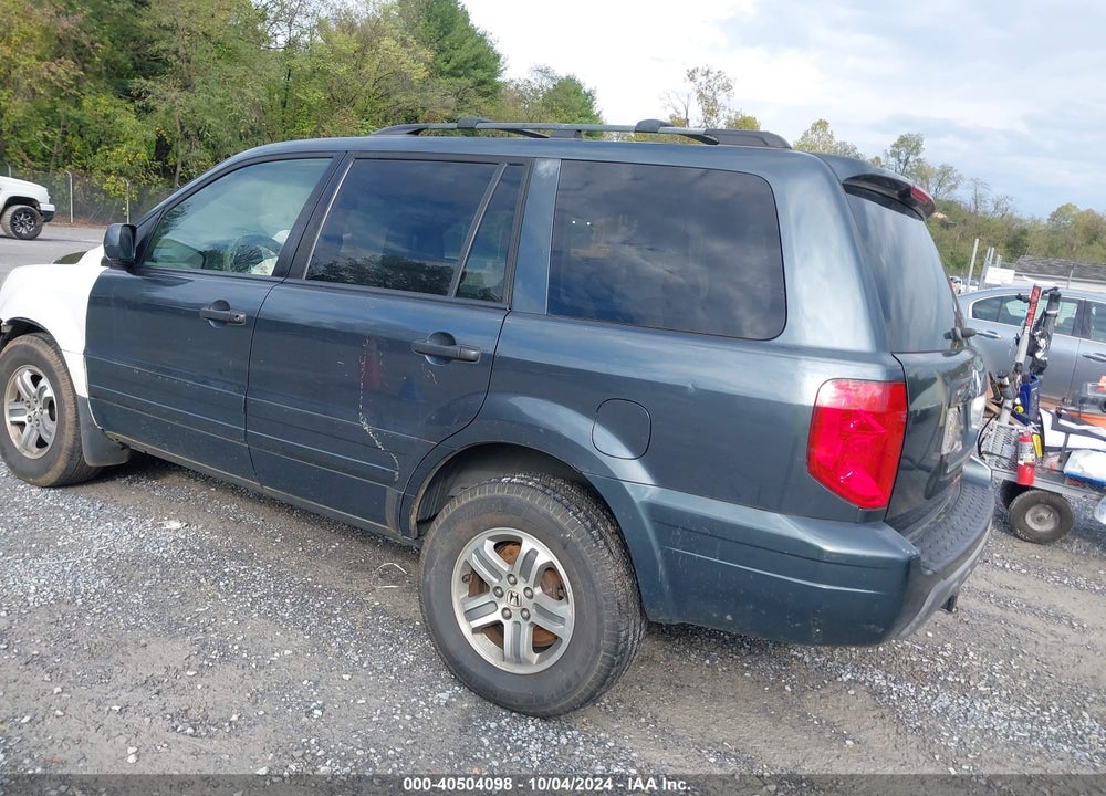 2005 HONDA PILOT EX-L VIN: 5FNYF18625B064968