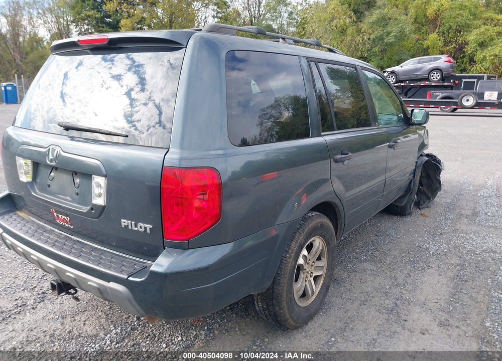 2005 HONDA PILOT EX-L VIN: 5FNYF18625B064968