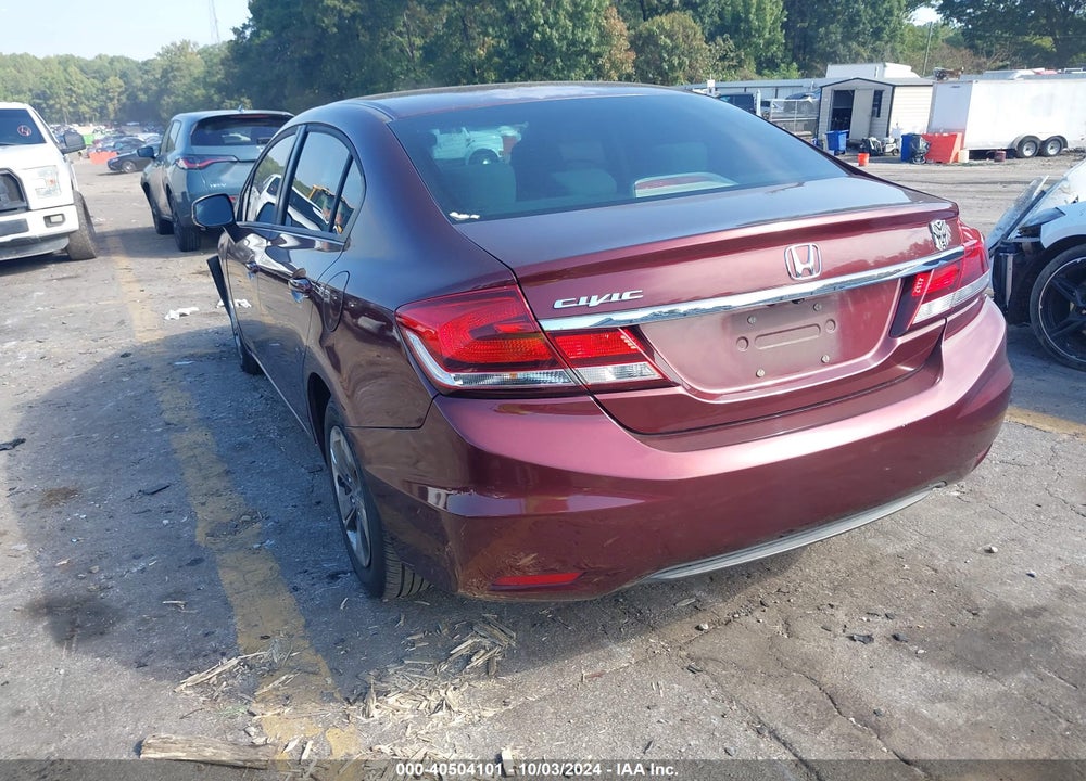 2013 HONDA CIVIC LX VIN: 19XFB2F58DE039712