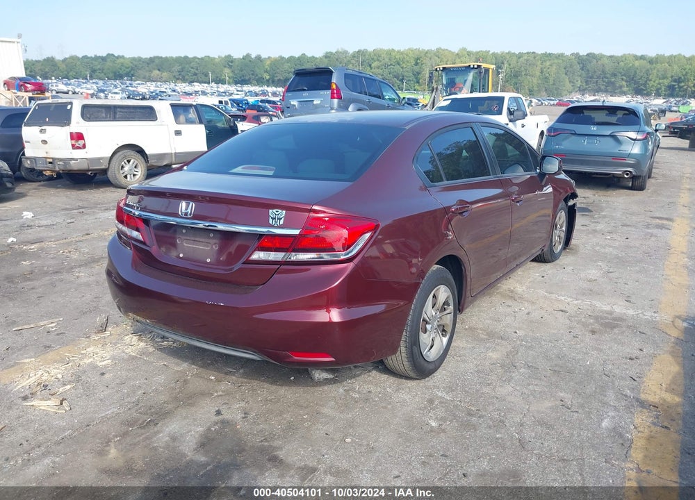 2013 HONDA CIVIC LX VIN: 19XFB2F58DE039712