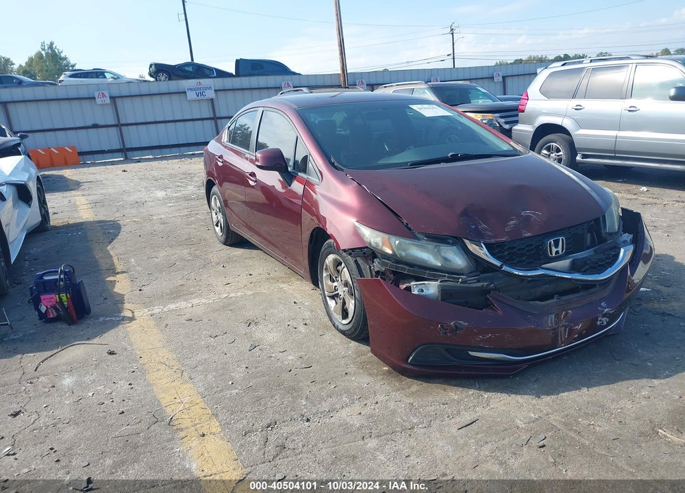 2013 HONDA CIVIC LX VIN: 19XFB2F58DE039712