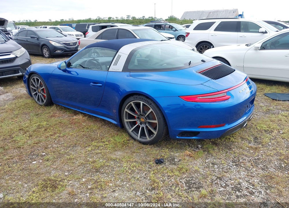 2017 PORSCHE 911 TARGA 4S VIN: WP0BB2A9XHS136552