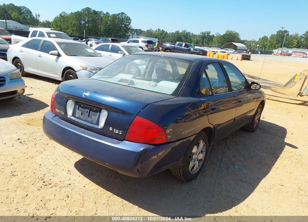 2006 NISSAN SENTRA 1.8S VIN: 3N1CB51D96L554660