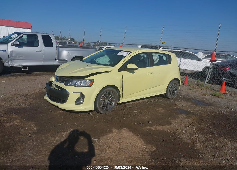 2017 CHEVROLET SONIC LT AUTO VIN: 1G1JD6SH2H4110916