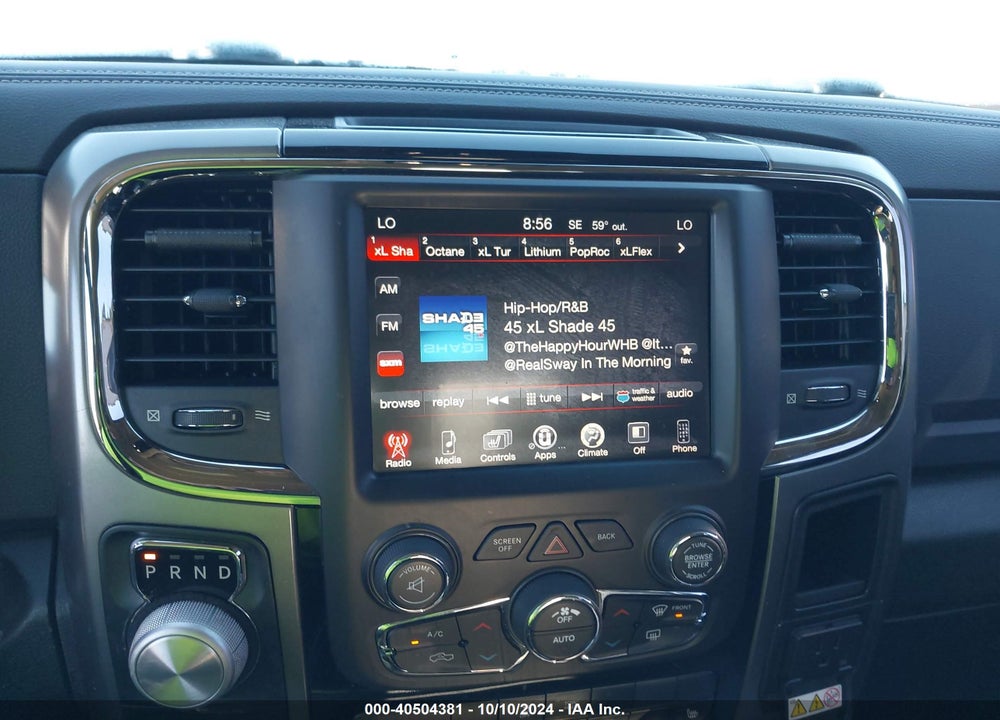 2017 RAM 1500 NIGHT 4X2 5'7 BOX VIN: 1C6RR6MT6HS751986
