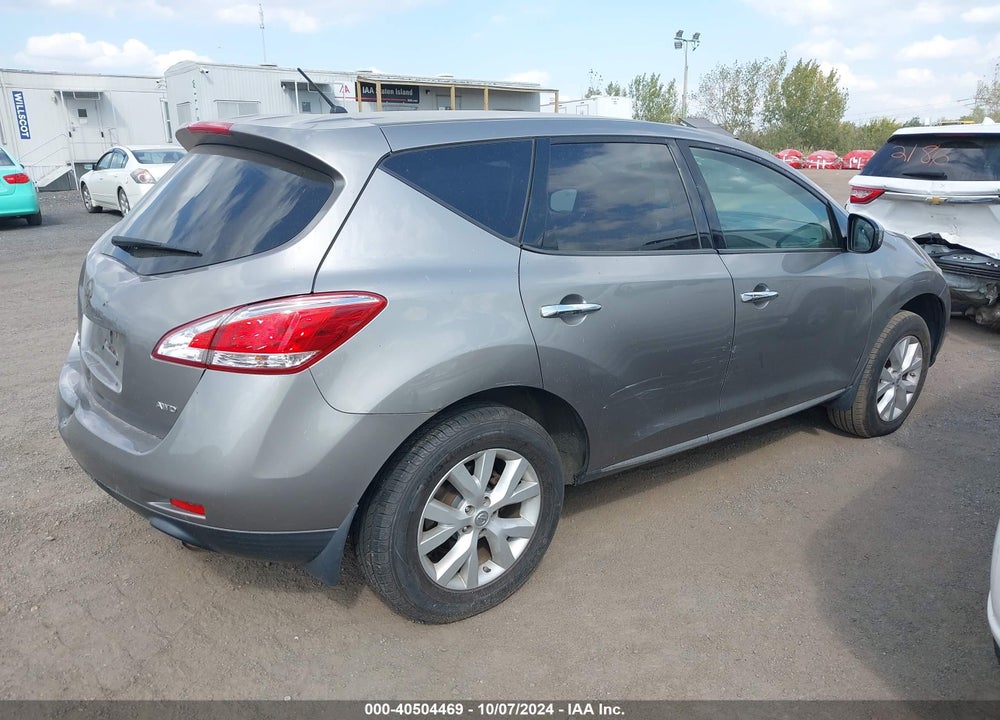 2011 NISSAN MURANO S VIN: JN8AZ1MWXBW183233