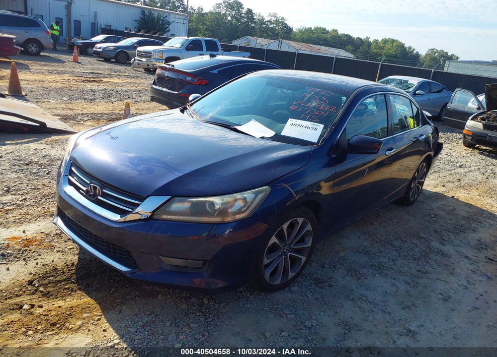 2014 HONDA ACCORD SPORT VIN: 1HGCR2F53EA278668