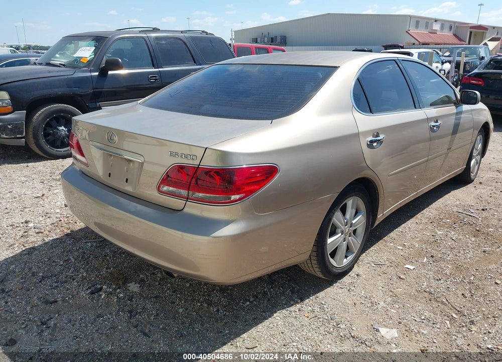 2005 LEXUS ES 330 VIN: JTHBA30G955105374
