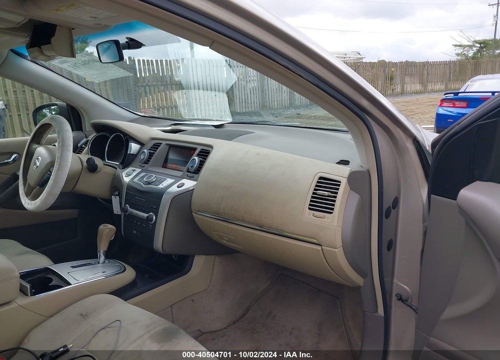 2009 NISSAN MURANO S VIN: JN8AZ18W39W124870