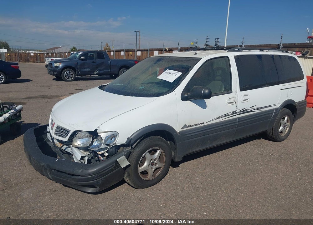 2001 PONTIAC MONTANA M16 W/1SF PKG. VIN: 1GMDX03E61D189053
