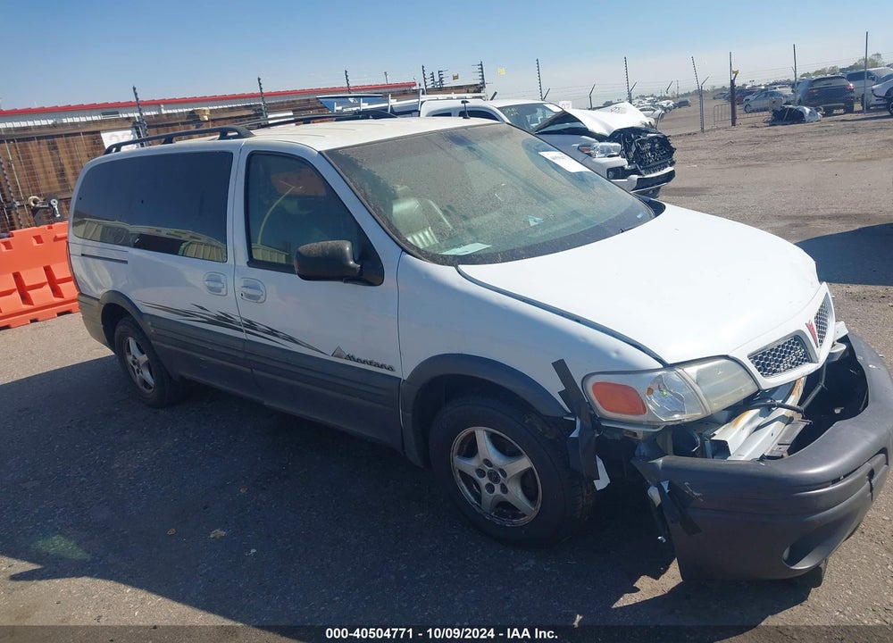 2001 PONTIAC MONTANA M16 W/1SF PKG. VIN: 1GMDX03E61D189053