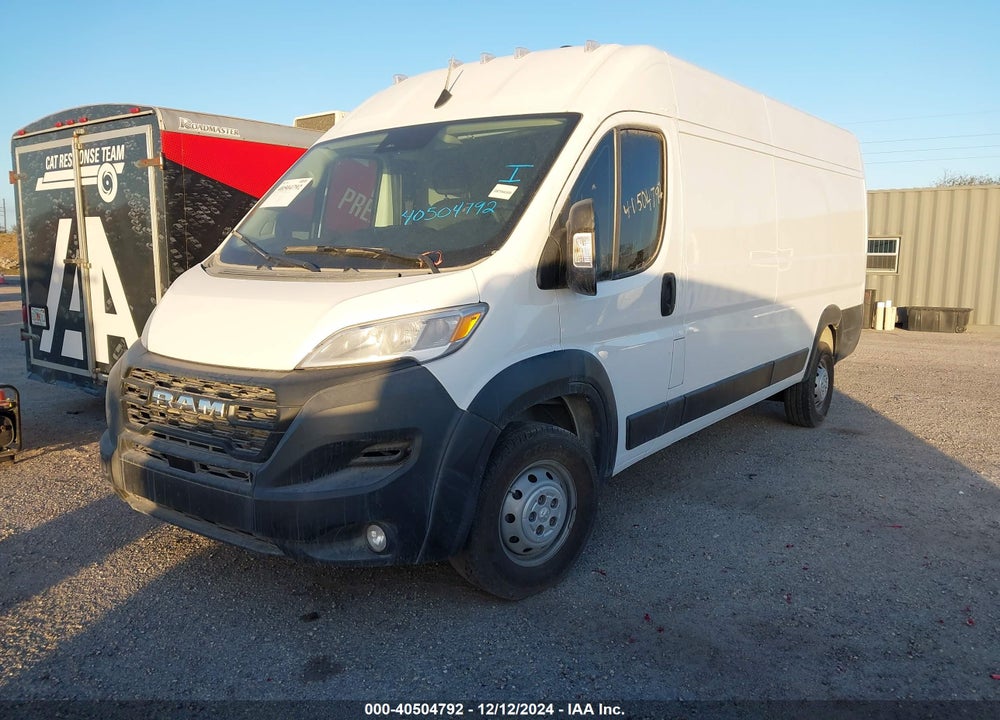 2023 RAM PROMASTER 3500 CARGO VAN HIGH ROOF 159 WB EXT VIN: 3C6MRVJG2PE537316