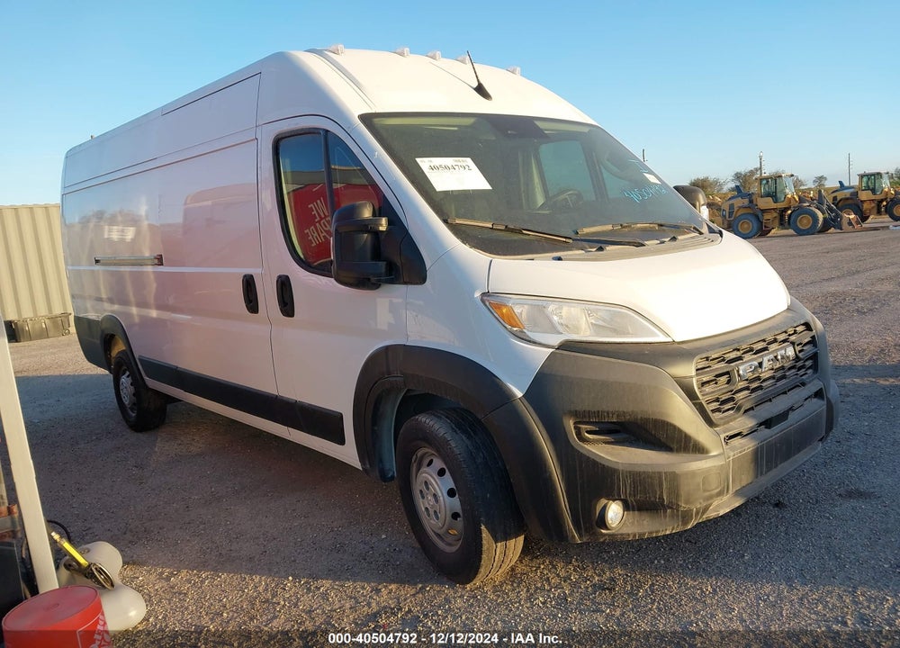 2023 RAM PROMASTER 3500 CARGO VAN HIGH ROOF 159 WB EXT VIN: 3C6MRVJG2PE537316