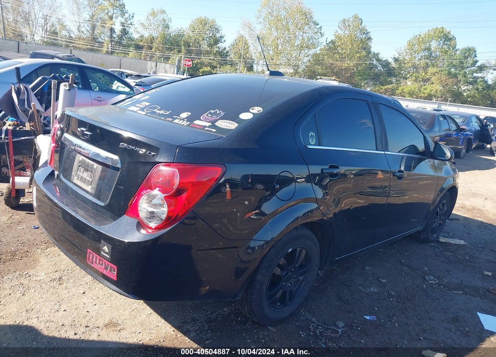 2016 CHEVROLET SONIC LT MANUAL VIN: 1G1JD5SH0G4164434