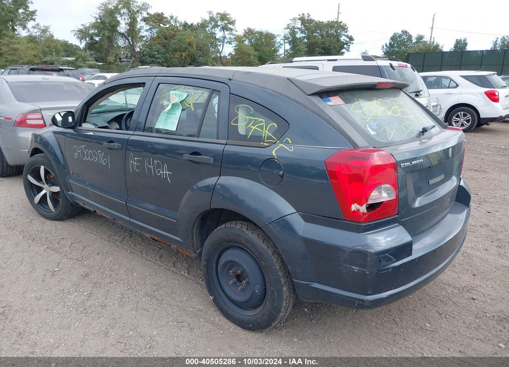 2007 DODGE CALIBER VIN: 1B3HB48B47D314782