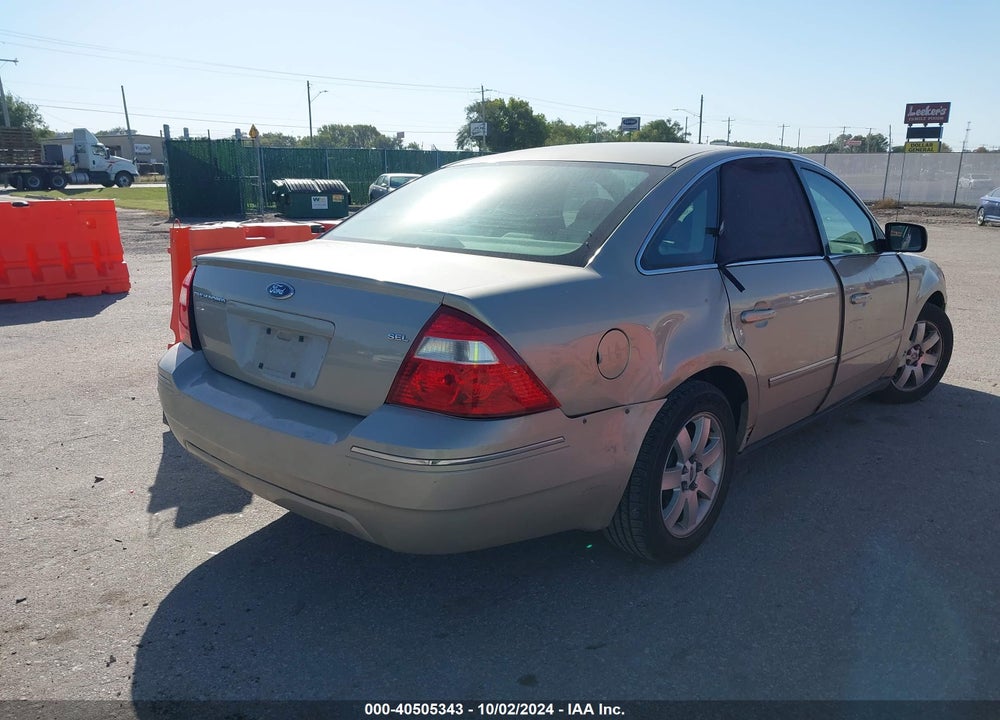 2006 FORD FIVE HUNDRED SEL VIN: 1FAHP24106G126779