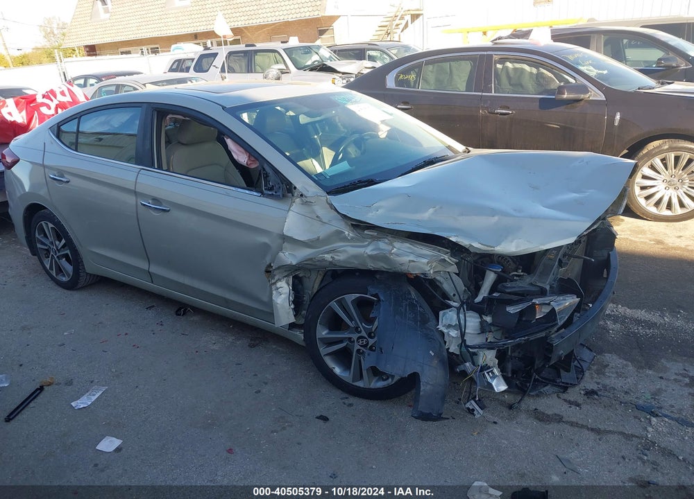 2017 HYUNDAI ELANTRA LIMITED VIN: KMHD84LF9HU358490