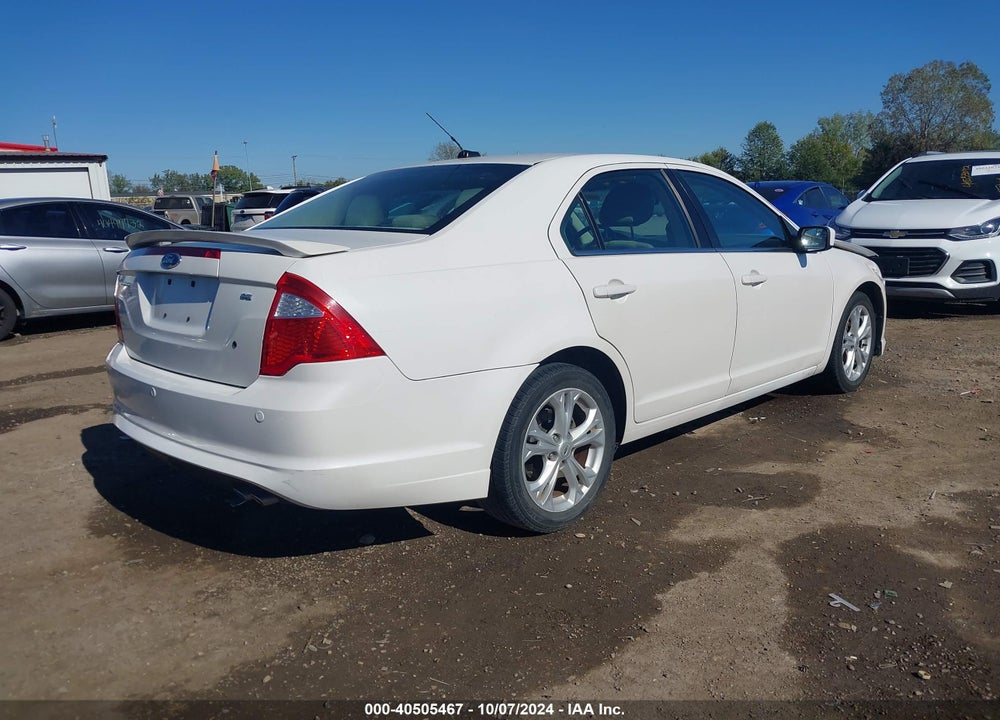 2012 FORD FUSION SE VIN: 3FAHP0HA2CR122087