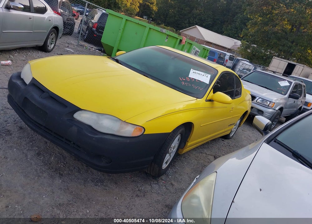 2003 CHEVROLET MONTE CARLO LS VIN: 2G1WW12EX39168528